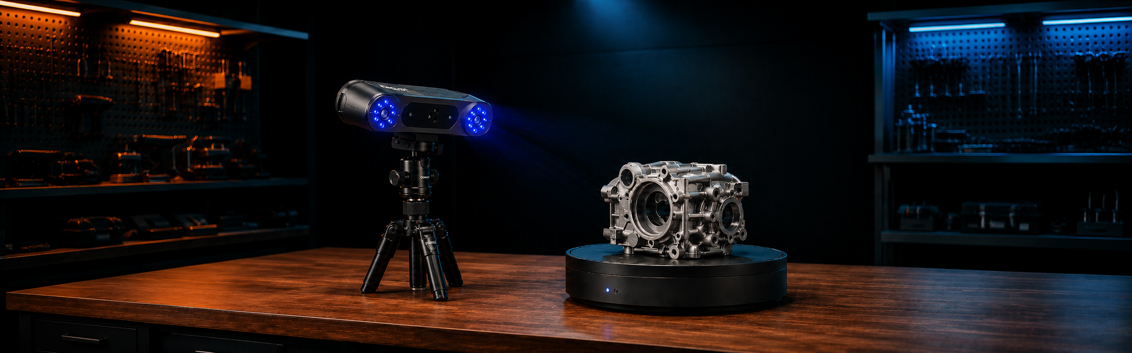 Visualisierung des 3D-Scanners (Creality) für 3D-Scan und Reverse Engineering